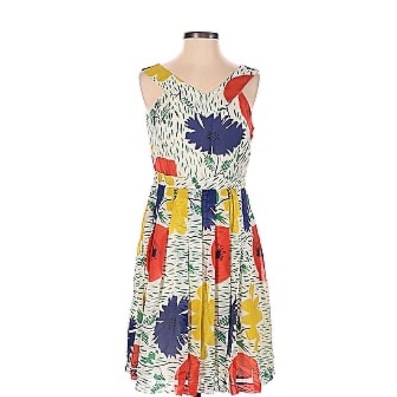 Anthropologie Girls From Savoy Size 2 Primary Bloom Dress - Picture 2 of 7